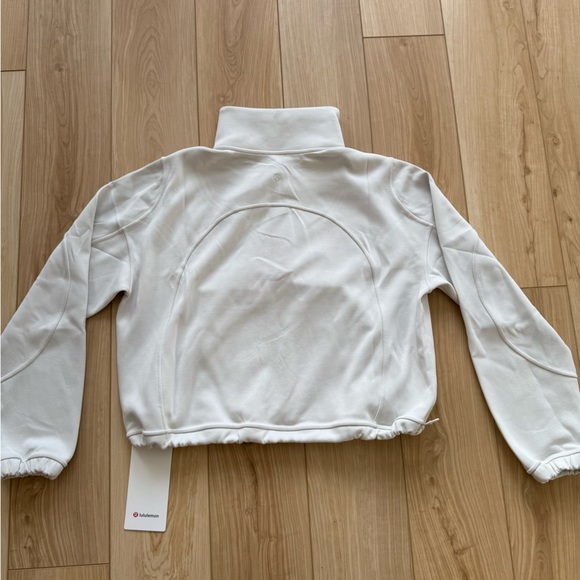 NWT Lululemon Athletica Bone Brushed Softstreme Half-Zip Pullover - Picture 2 of 5